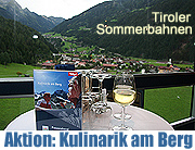 "Kulinarik am Berg" - Mehr als nur eine Bergfahrt - Aktion der Tiroler Sommerbahnen vom 01.-09.09.2007  (Foto: MartiN Schmitz)